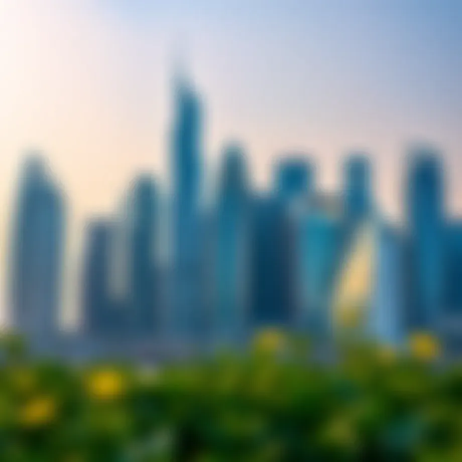 Luxurious skyline of Dubai showcasing modern architecture