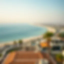 Stunning coastline view of Ajman showcasing its serene beach