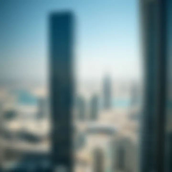 View of the surrounding Business Bay area from Al Shafar Tower