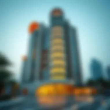 Architectural Splendor of Ali Moosa Tower 1 Architectural details of Ali Moosa Tower 1 showcasing unique design elements