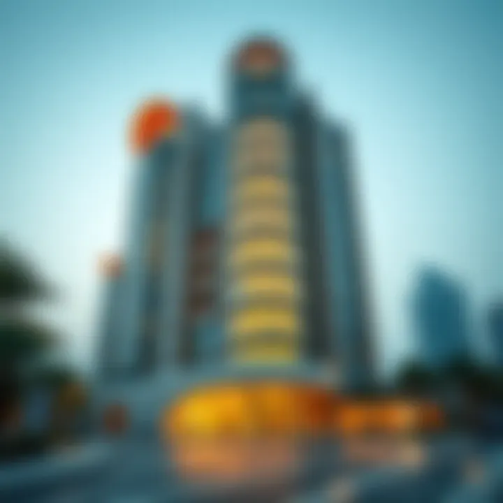 Architectural Splendor of Ali Moosa Tower 1 Architectural details of Ali Moosa Tower 1 showcasing unique design elements