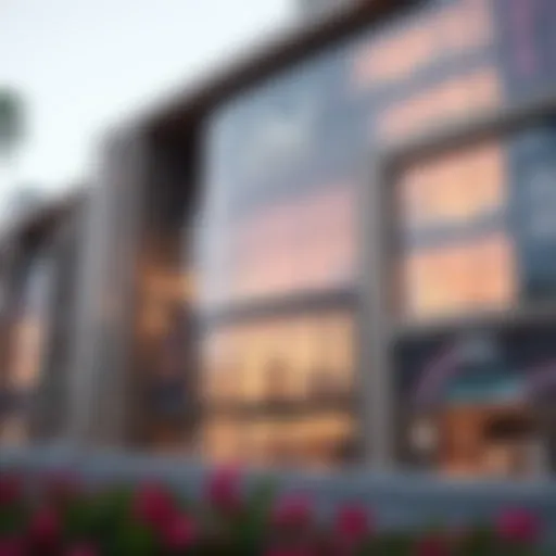 Exterior view of المعيصم مول showcasing modern architecture