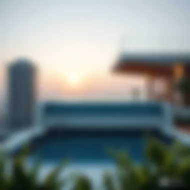 Innovative Architecture of Elevated Pools Architectural design of an elevated swimming pool in modern Dubai