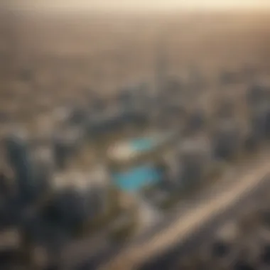 Aerial view of Dubai's skyline showcasing luxury properties.