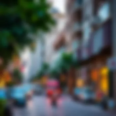 Street View of Arjan Neighborhood A bustling street view of Arjan, illustrating the vibrant neighborhood life