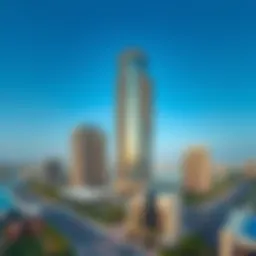 Stunning view of Avalon Tower in Jumeirah Village Circle