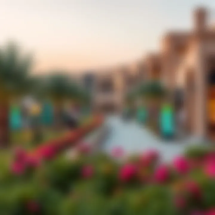 Nearby amenities of Azizi Venice including parks and shopping