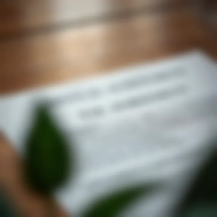 A close-up of a rental agreement document with legal terms