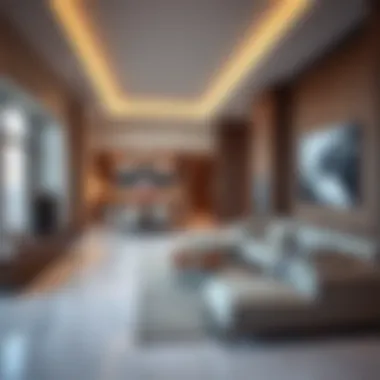 Elegant Interior Design of Binary Residences Luxurious interiors of a residence in Binary