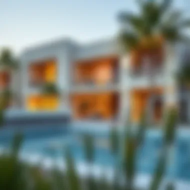 Modern Architectural Marvel of Bloom Villas Elegant exterior view of Bloom Villas showcasing modern architecture