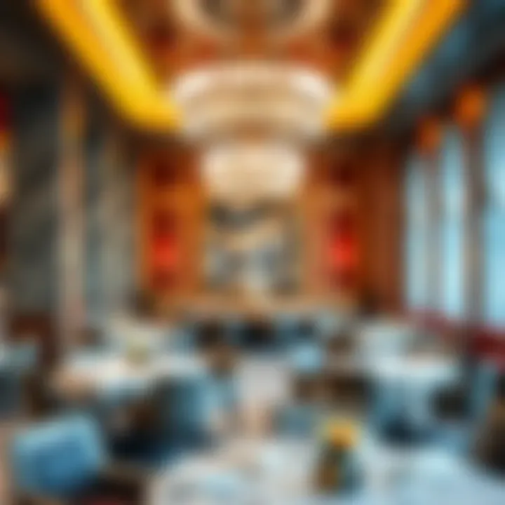 Exquisite Culinary Experiences at Caesars Palace Dubai The vibrant dining area at Caesars Palace Dubai, highlighting exquisite culinary offerings