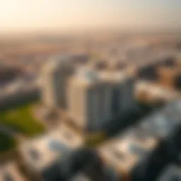 Aerial view of Centrepoint Al Zahia showcasing its architectural design.