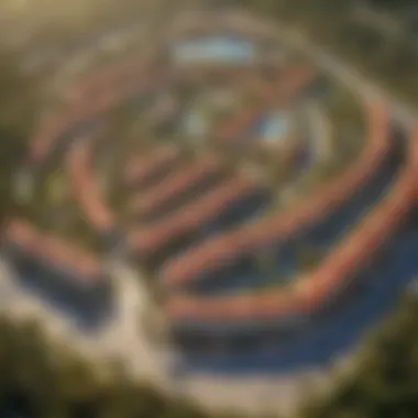 Aerial Overview of Citadines Culture Village A stunning aerial view of Citadines Culture Village showcasing its architectural beauty and lush surroundings.