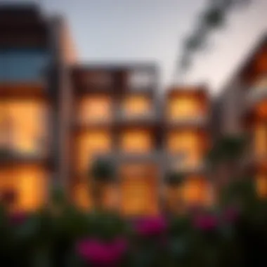 Como Residences Architectural Marvel Stunning exterior view of Como Residences showcasing modern architecture and design