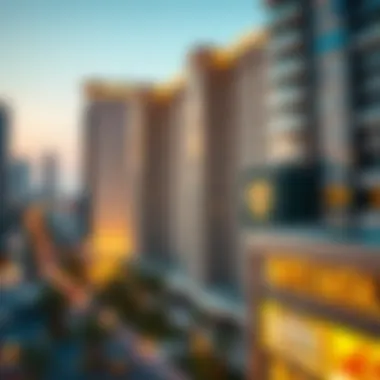 Dubai Hotel Rental Neighborhoods Map highlighting popular neighborhoods for hotel rentals