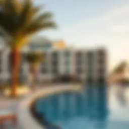 Luxurious beachfront resort on Palm Jumeirah