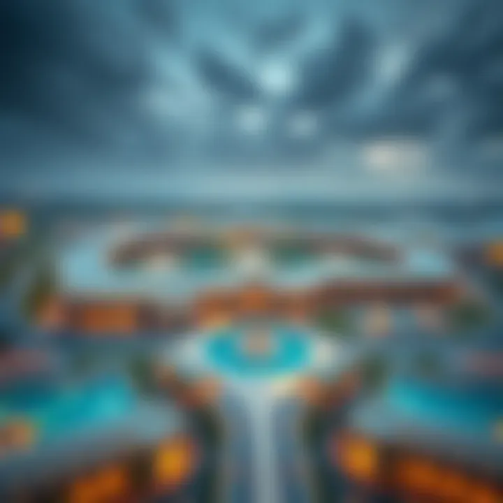 Aerial View of Arjan's Architectural Design Aerial view of Arjan showcasing its architectural design and layout