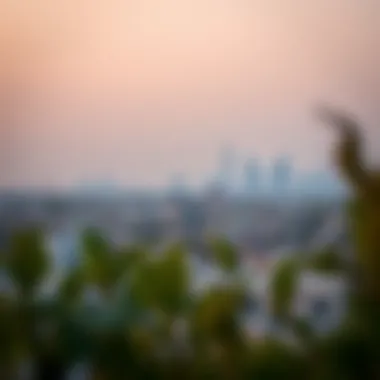 Scenic view of Al Nahda neighborhood skyline