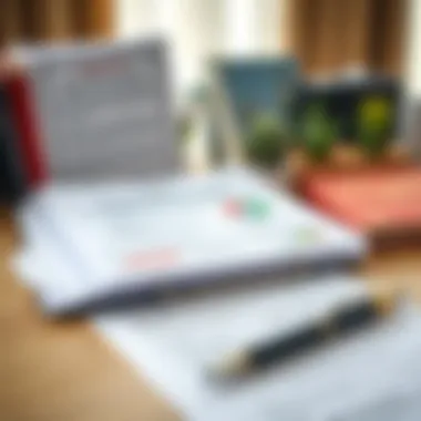 Required Documents for Application An organized desk with required documents for Emirates NBD current account application