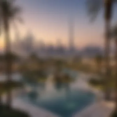 Breathtaking Views of Dubai’s Skyline Views showcasing Dubai’s skyline from Damac Cour Jardin