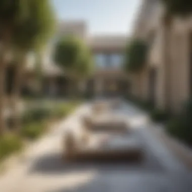 Tranquil Outdoor Spaces at Damac Cour Jardin Serene outdoor space at Damac Cour Jardin