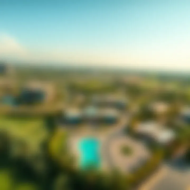 Aerial view of Damac Hills II showcasing its lush landscape and modern architecture