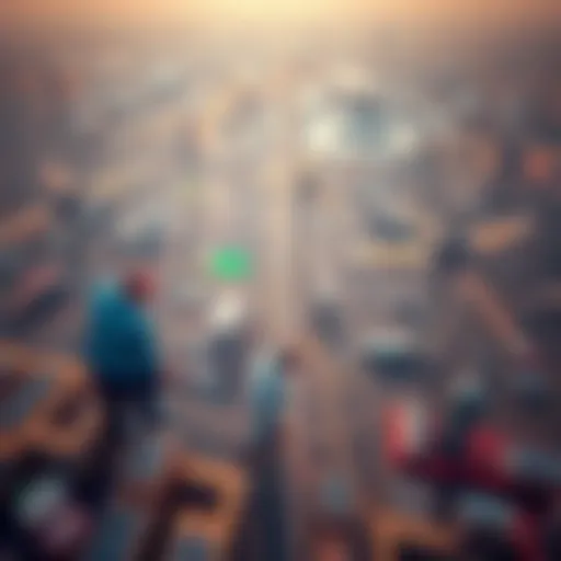 Aerial view of Dubai showcasing sustainable energy initiatives