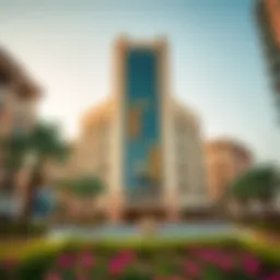 Stunning architectural view of the DMS Building in JVC