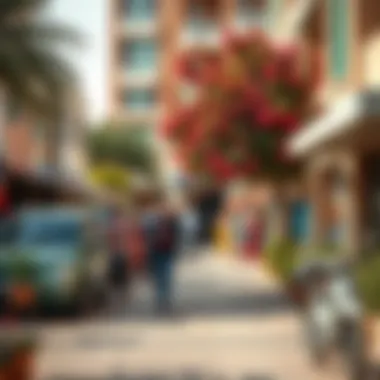 Vibrant community setting surrounding the DMS Building