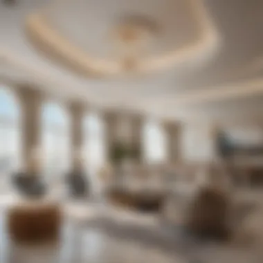 Elegance Inside a Luxurious Penthouse Interior of a lavish Dubai penthouse with modern decor