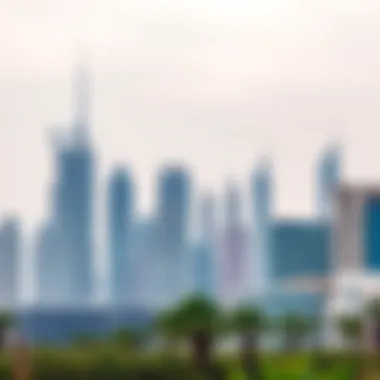 Dubai Skyline Dubai skyline with modern architecture