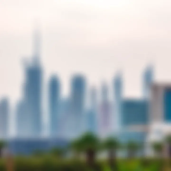 Dubai Skyline Dubai skyline with modern architecture