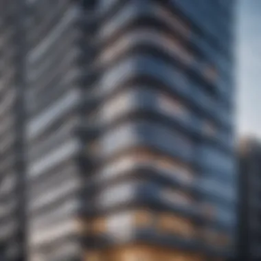 Stunning Facade of Dunya Tower Dunya Tower exterior showcasing its modern architecture