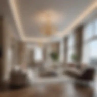 Elegant Interiors of Dunya Tower Apartments Luxurious interior design of a residential apartment in Dunya Tower