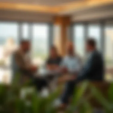 Strategic Discussion at Eagle Hills Eagle Hills project team discussing a new venture