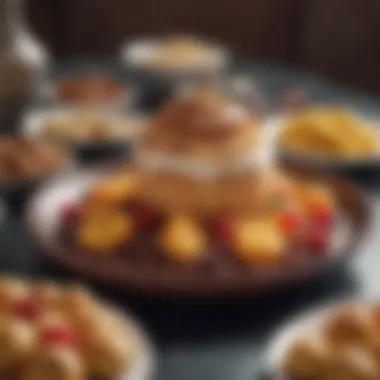 Culinary Delights for Eid Celebrations Luxurious dessert platters showcasing Eid culinary delights
