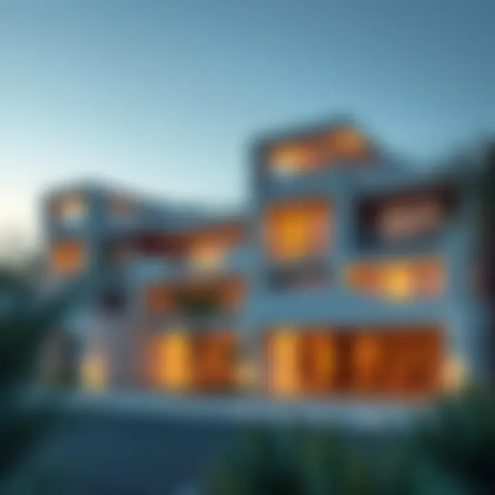 Modern residential architecture in Al Ahli Jebel Ali