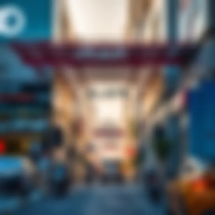Vibrant commercial spaces along Al Manara Street attracting business opportunities