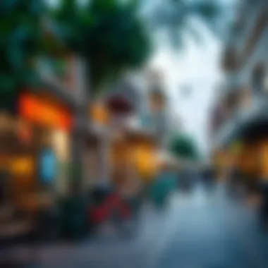 Street Scene in Al Nahda 1 Vibrant street scene in Al Nahda 1 with local shops and cafes
