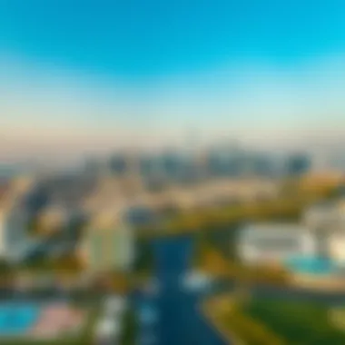 Aerial view of Al Qusais 2 showcasing the modern skyline