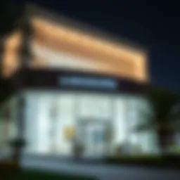 Exterior view of Al Zahia Sales Office showcasing modern architecture