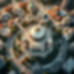 Aerial view of برج الرند showcasing its architectural design