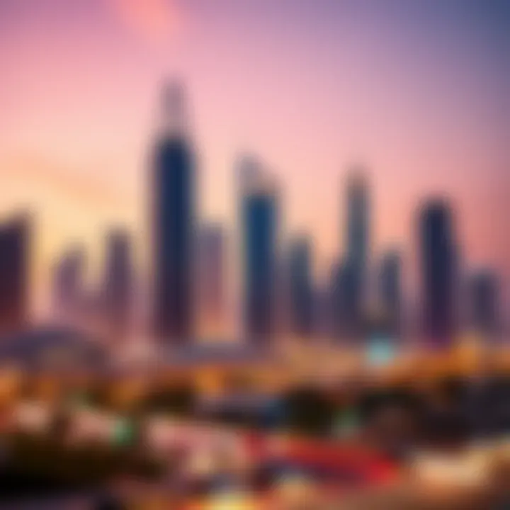 Dubai skyline showcasing vibrant business districts