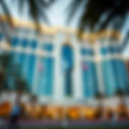 Stunning facade of Caesars Dubai showcasing its architectural excellence