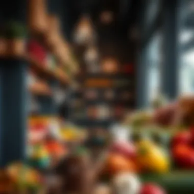 Interior Showcase of Fresh Produce An interior shot of Choithrams filled with fresh produce and local products.