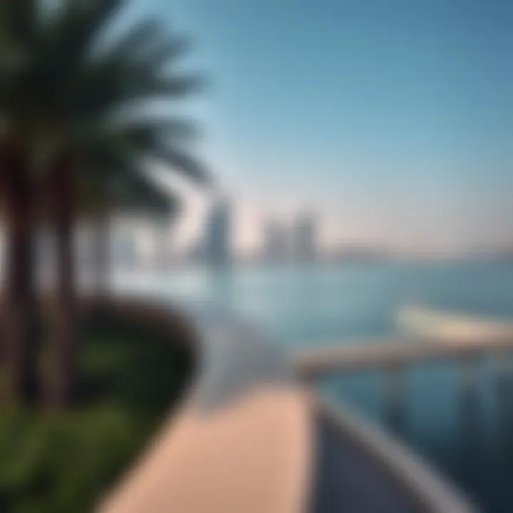Breathtaking Landscape of Palm Jumeirah Breathtaking landscape of Palm Jumeirah surrounding Como Residence Palm