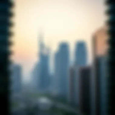 Skyline of Executive Towers, Business Bay Stunning skyline view of Executive Towers in Business Bay