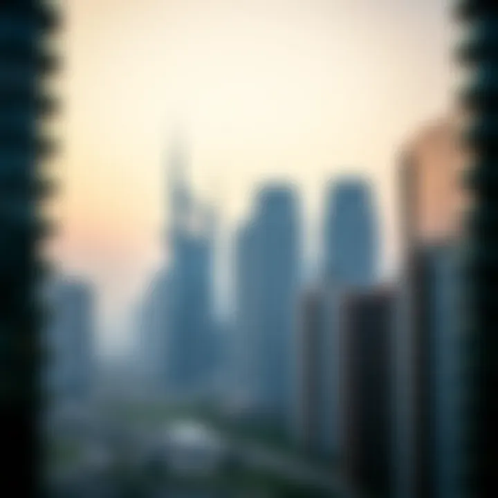 Skyline of Executive Towers, Business Bay Stunning skyline view of Executive Towers in Business Bay