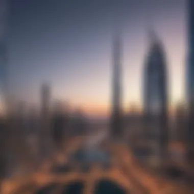 Stunning skyline of Dubai with modern architecture