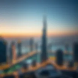 Stunning skyline view of Dubai